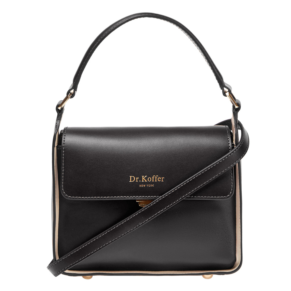 Сумка Dr.Koffer из натуральной кожи черная