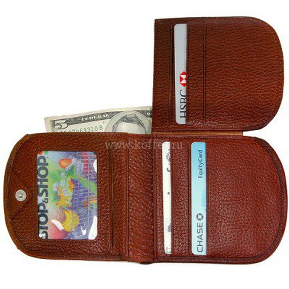Портмоне Dr.Koffer из натуральной кожи светло-коричневое