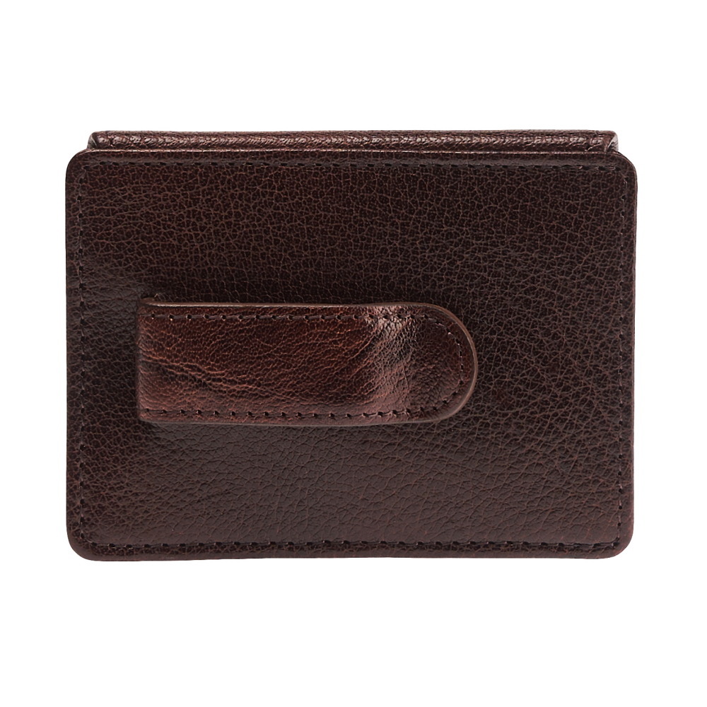 Визитница Dr.Koffer из натуральной кожи темно-коричневая