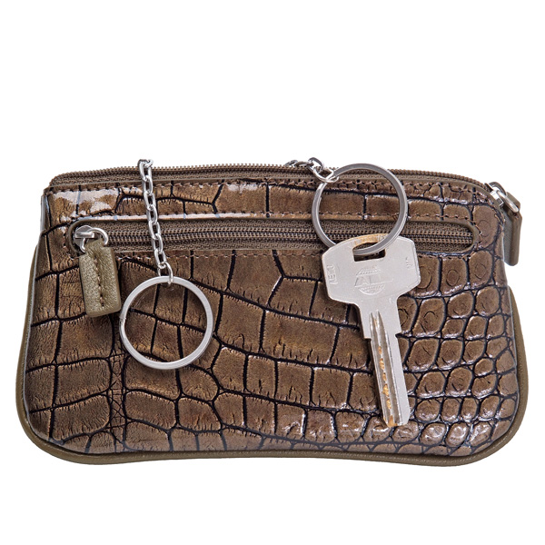 Ключница Dr.Koffer из натуральной кожи бронзовая