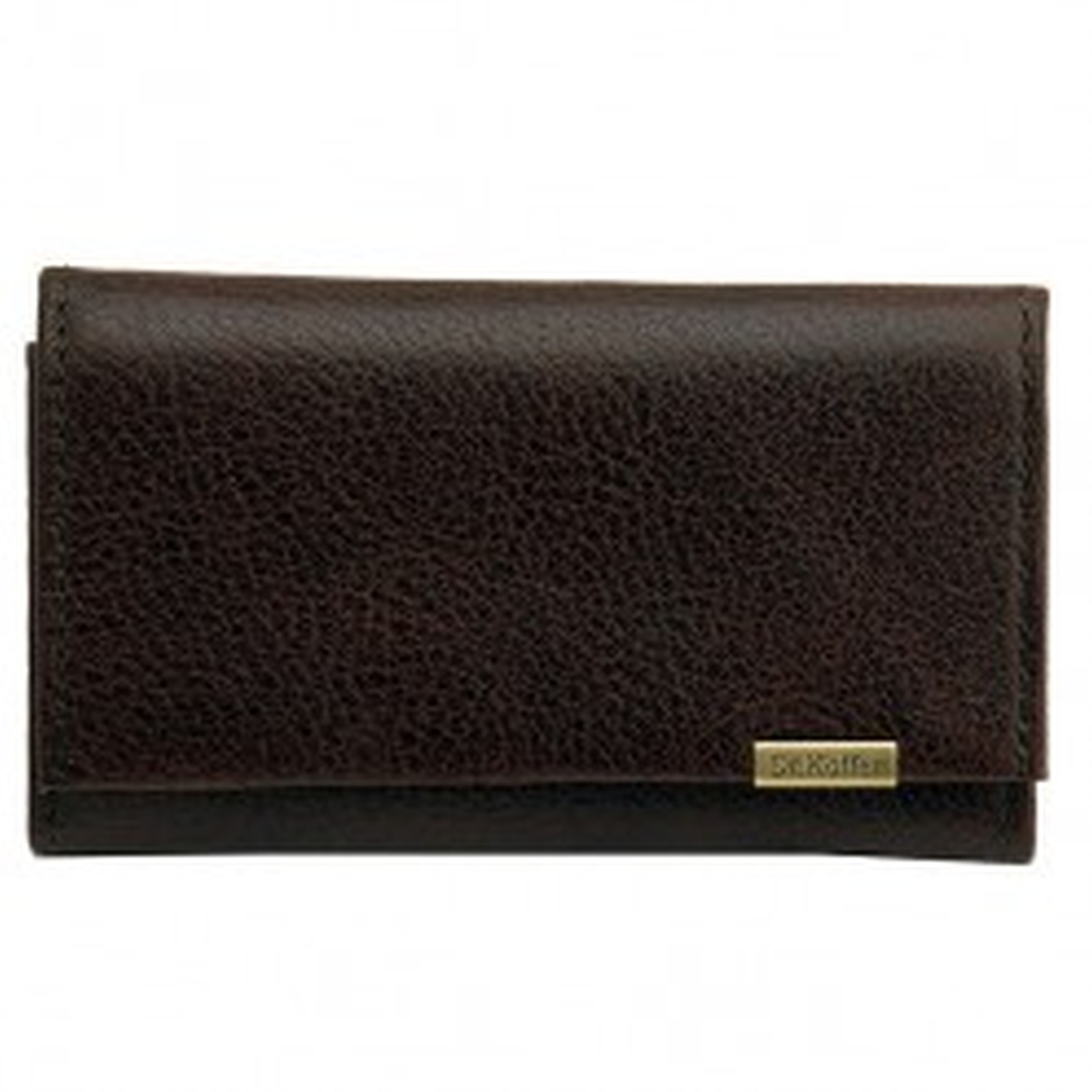 Ключница Dr.Koffer из натуральной кожи темно-коричневая