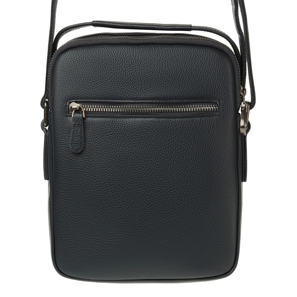 Сумка через плечо Dr.Koffer из натуральной кожи синяя