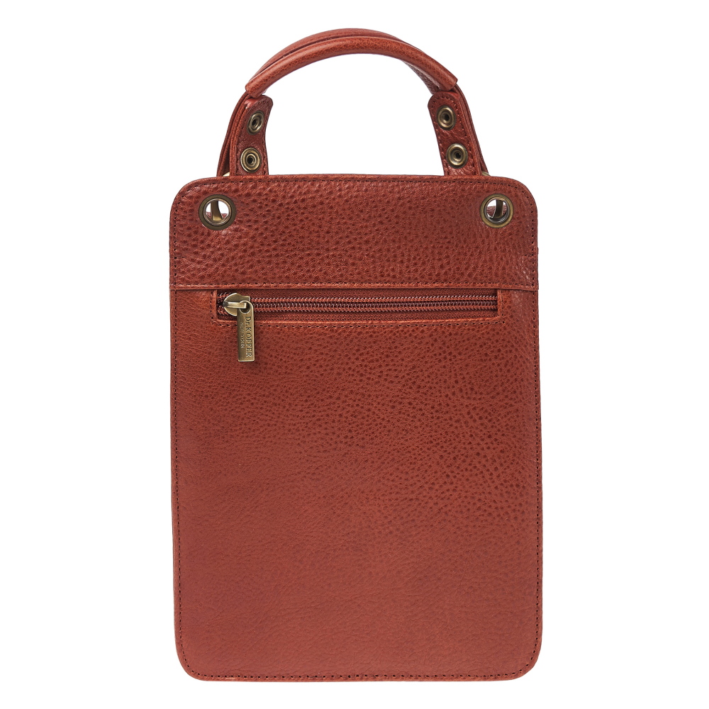 Сумка через плечо Dr.Koffer из натуральной кожи коричневая