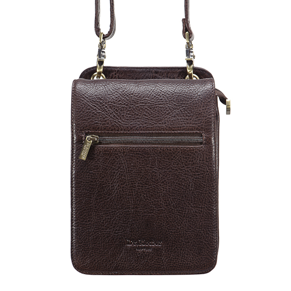 Сумка через плечо Dr.Koffer из натуральной кожи коричневая