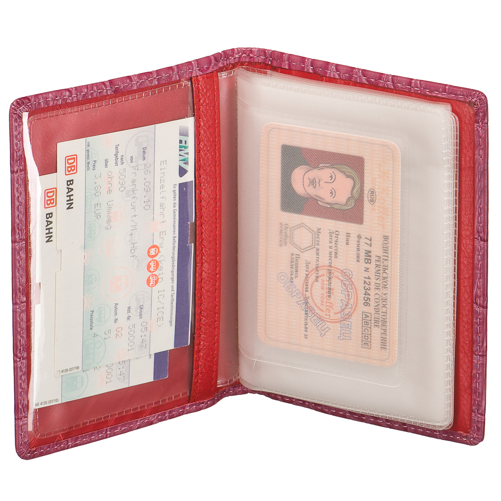 Обложка для паспорта/автодок из натуральной кожи Dr. Koffer