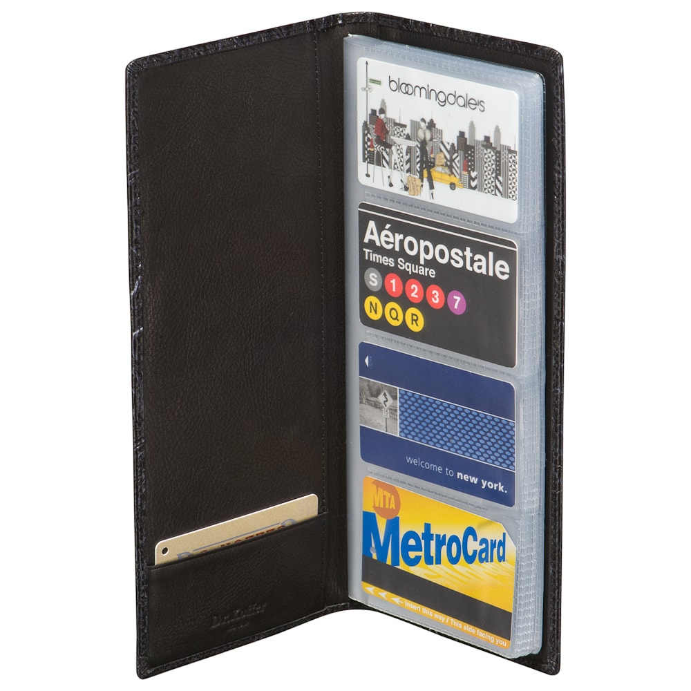 Визитница Dr.Koffer из натуральной кожи черная