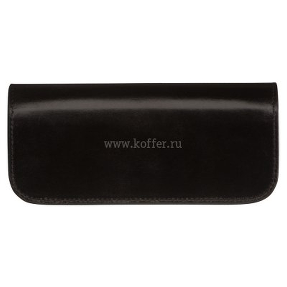 Очечник из гладкой черной кожи Dr.Koffer X510373-114-04