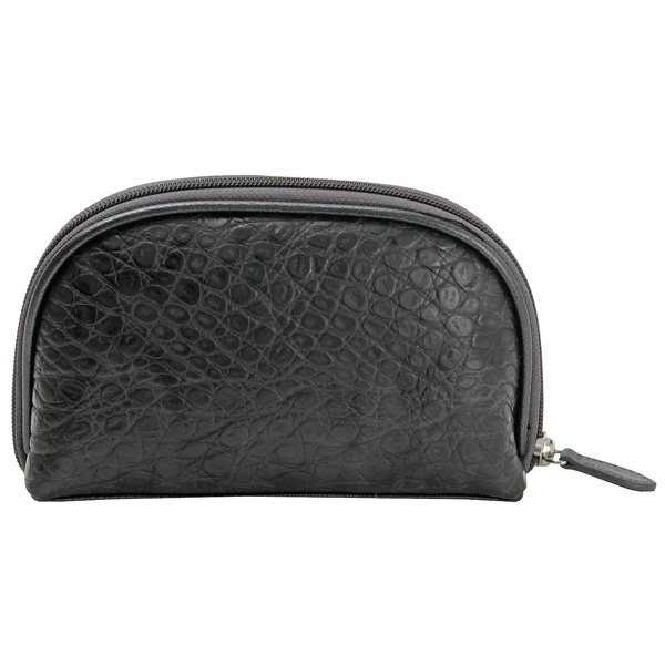 Косметичка Dr.Koffer из натуральной кожи черная