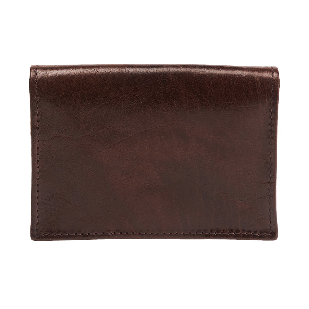 Визитница Dr.Koffer из натуральной кожи темно-коричневая