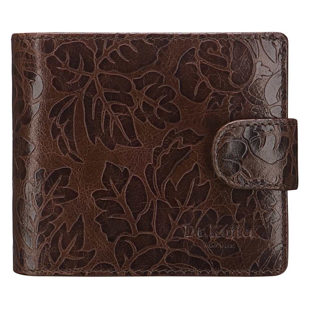 Портмоне Dr.Koffer из натуральной кожи коричневое