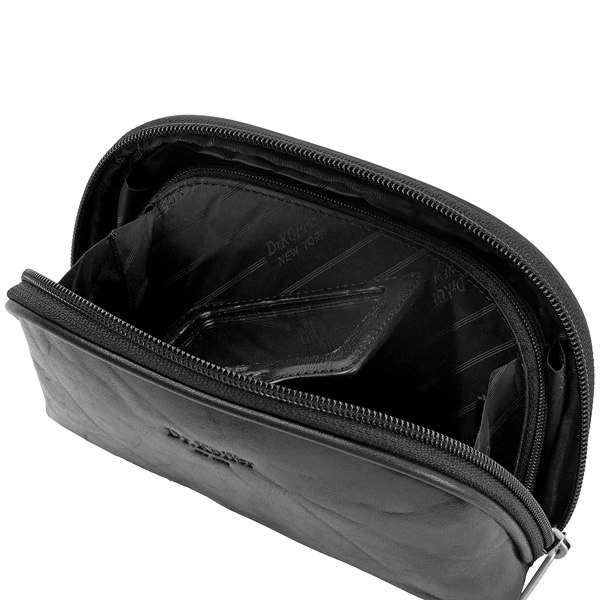 Косметичка Dr.Koffer из натуральной кожи черная