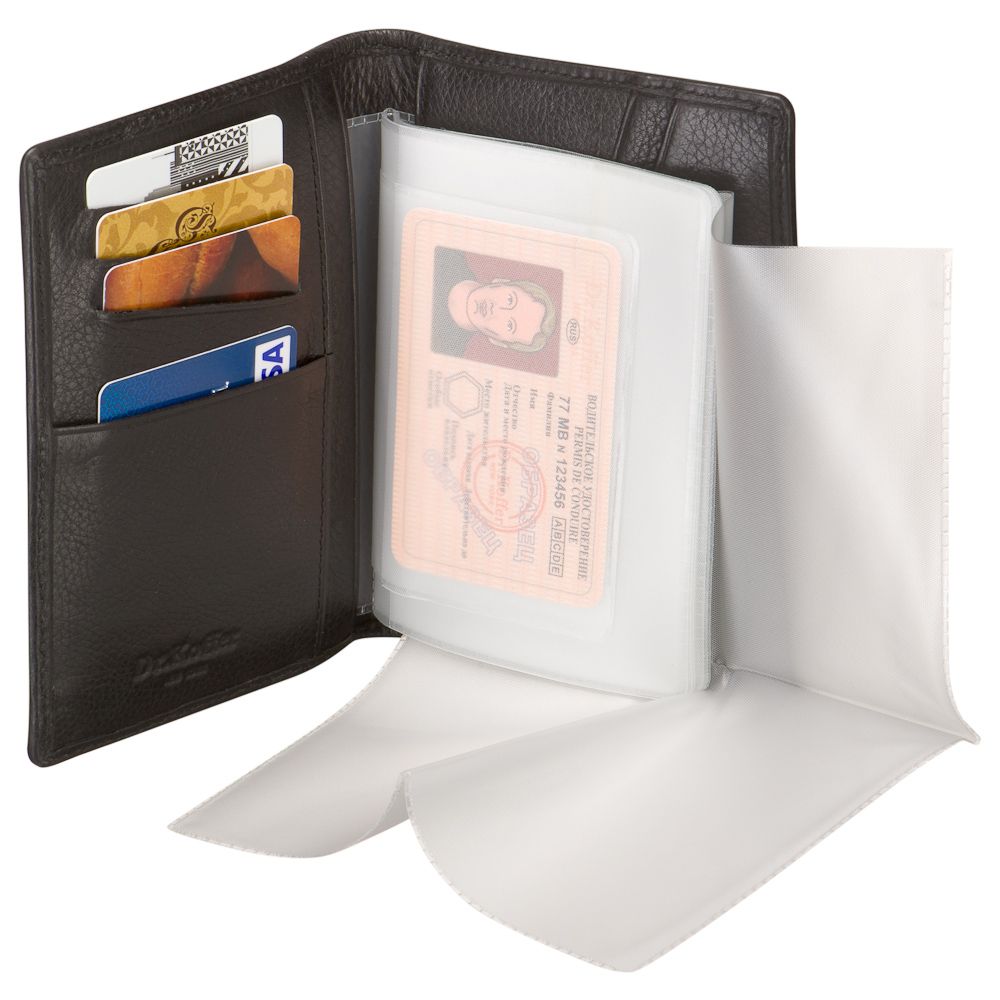 Обложка для паспорта/автодок из натуральной кожи Dr. Koffer