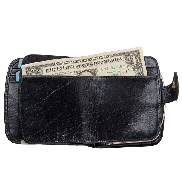 Кошелек Dr.Koffer из натуральной кожи черный