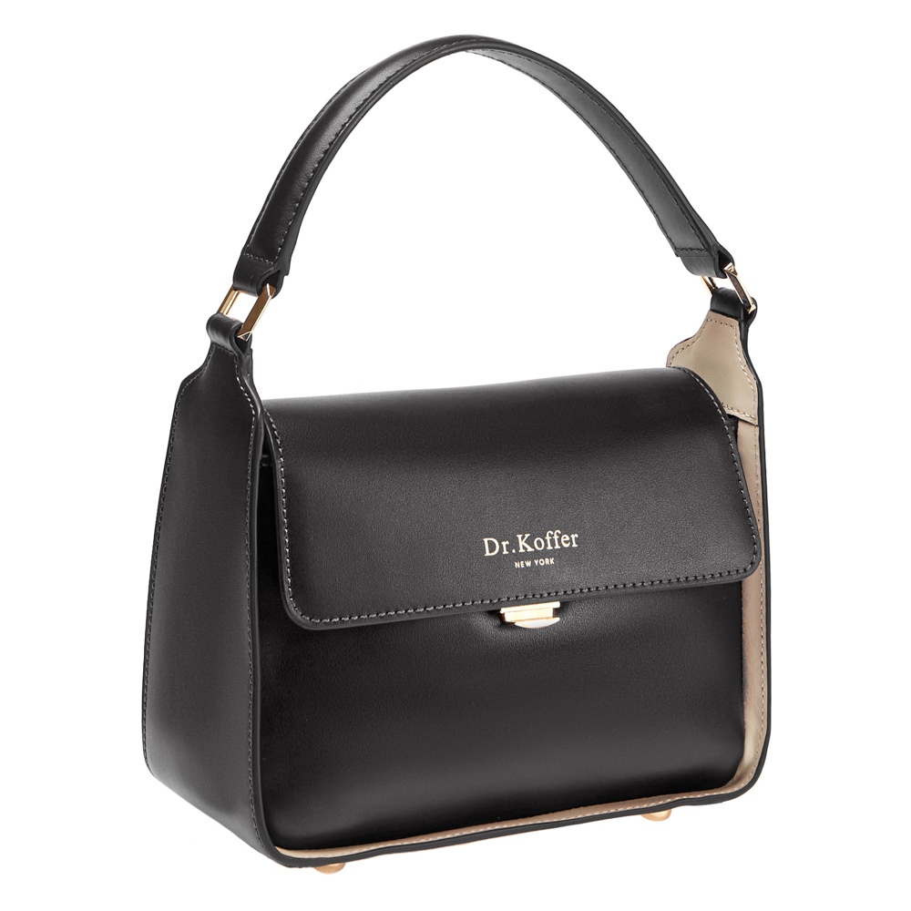 Сумка Dr.Koffer из натуральной кожи черная
