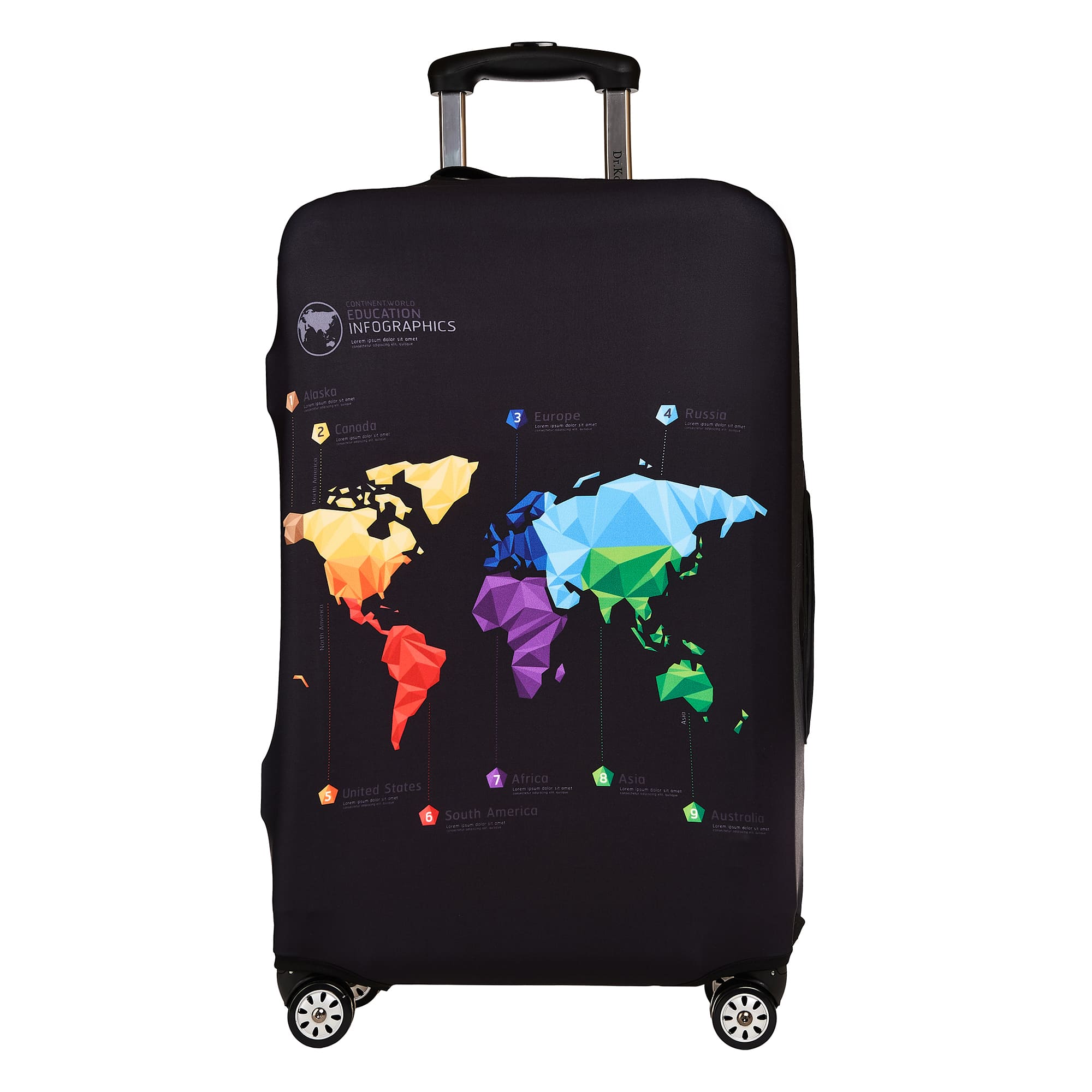 ДрКоффер LC-005M black чехол для чемодана 3900₽