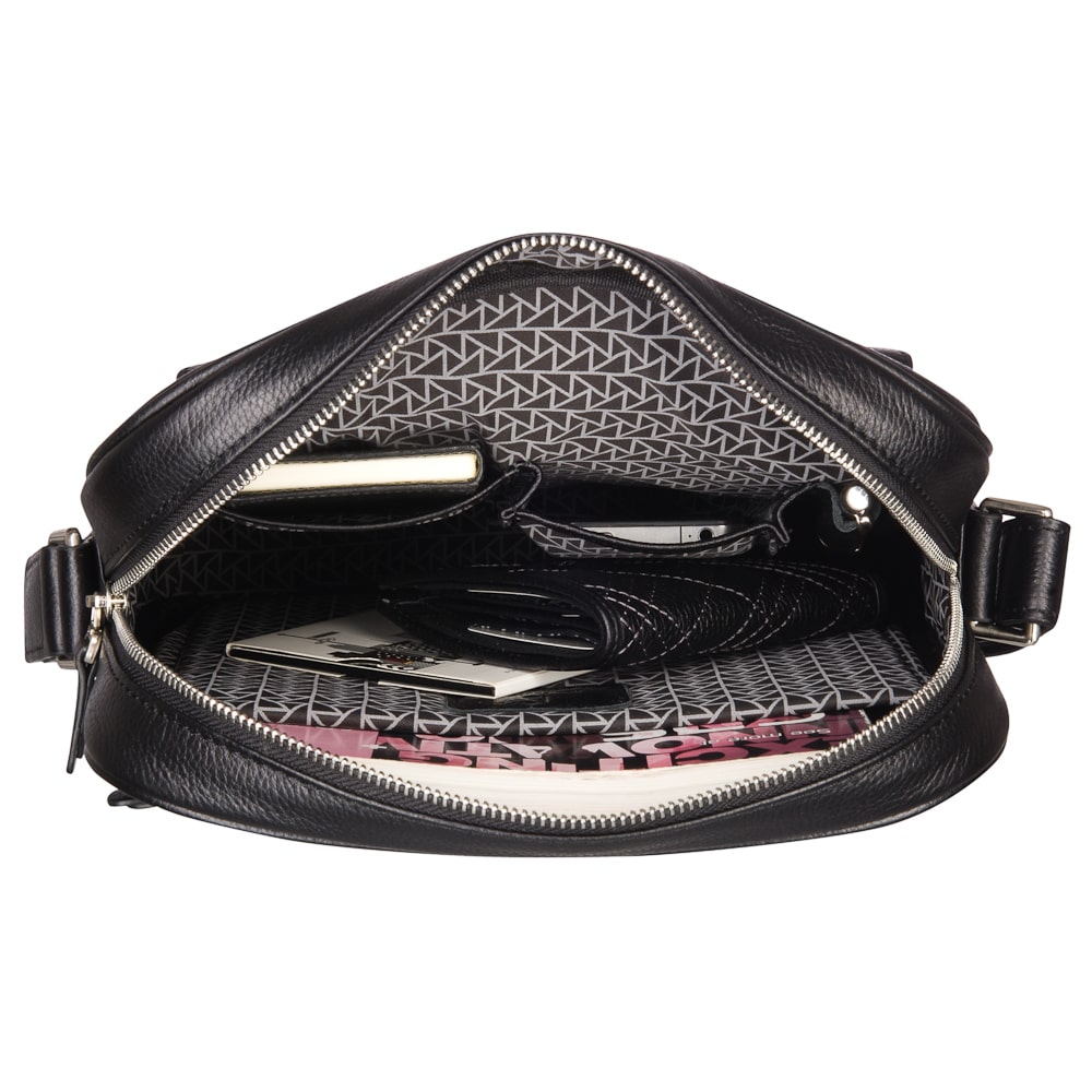 Сумка через плечо Dr.Koffer из натуральной кожи черная