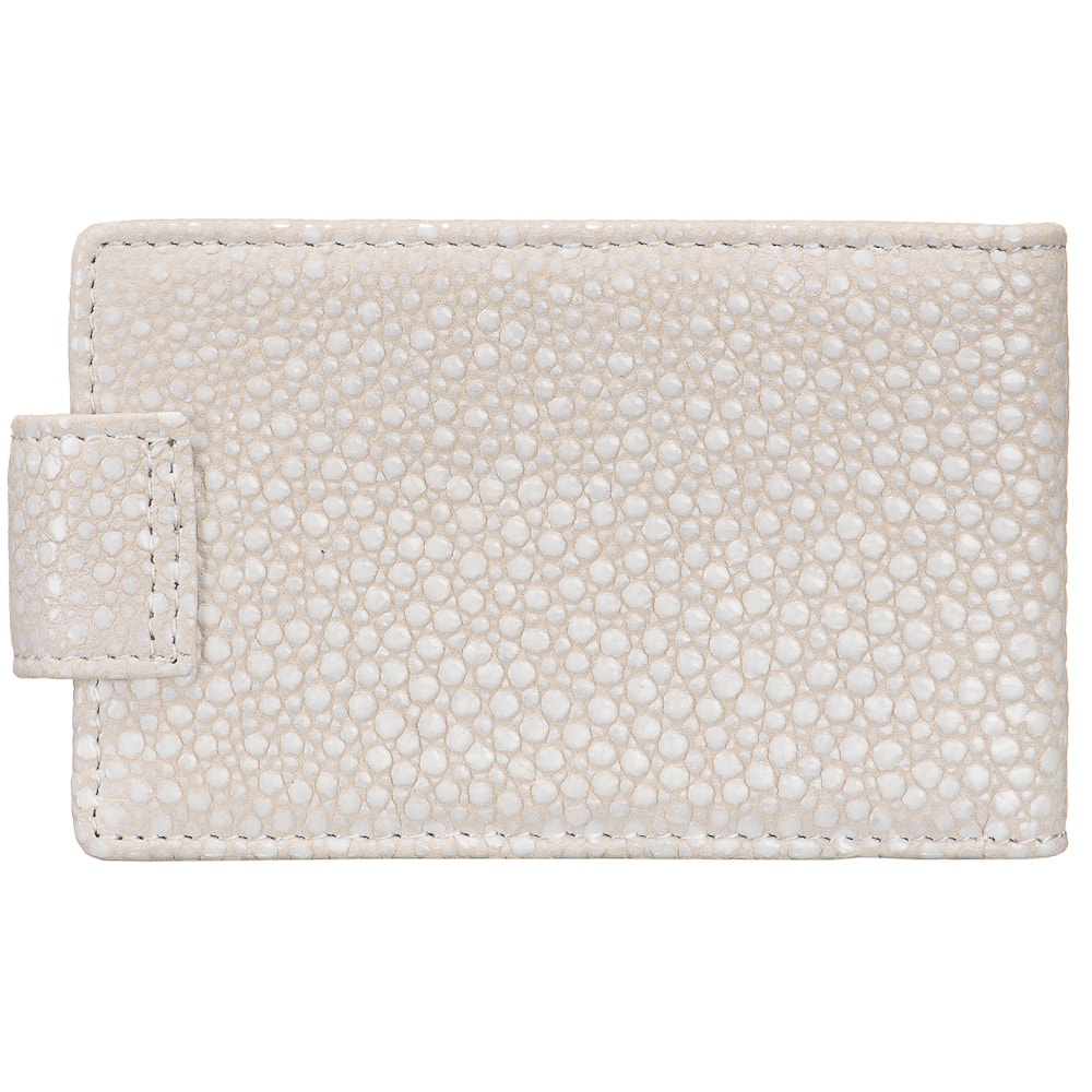 Визитница Dr.Koffer из натуральной кожи белая