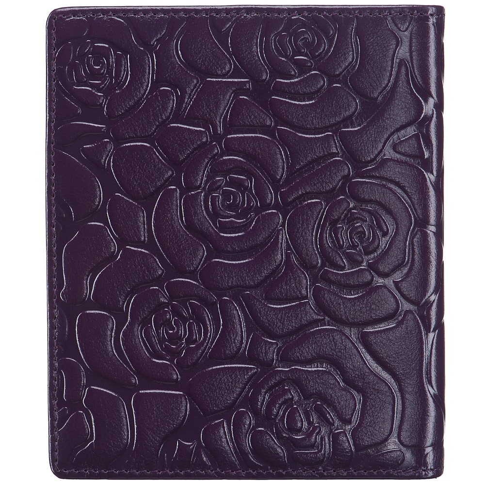 Визитница Dr.Koffer из натуральной кожи фиолетовая