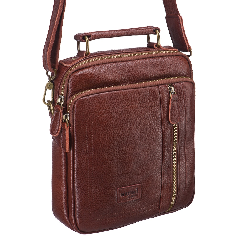 Др.Коффер ZD2064-21-09 сумка через плечо, цвет коричневый - фото 1