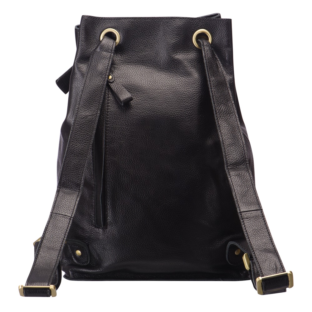 Рюкзак Dr.Koffer из натуральной кожи черный