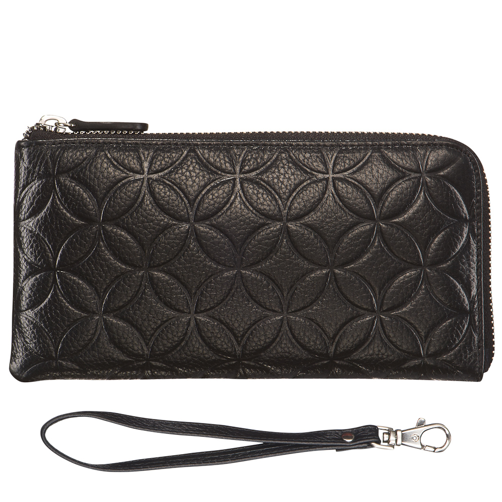 Портмоне Dr.Koffer из натуральной кожи черное