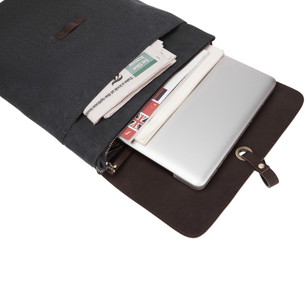 Рюкзак Dr.Koffer из натуральной кожи черный