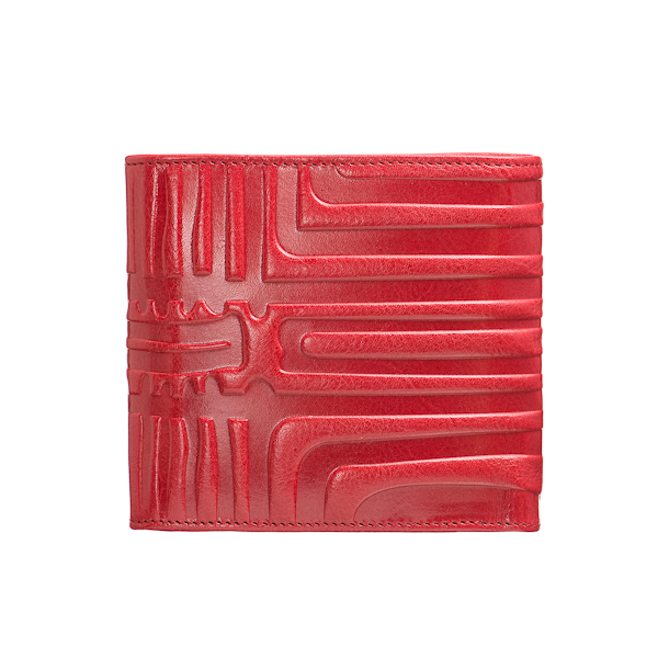 Портмоне Dr.Koffer из натуральной кожи красное