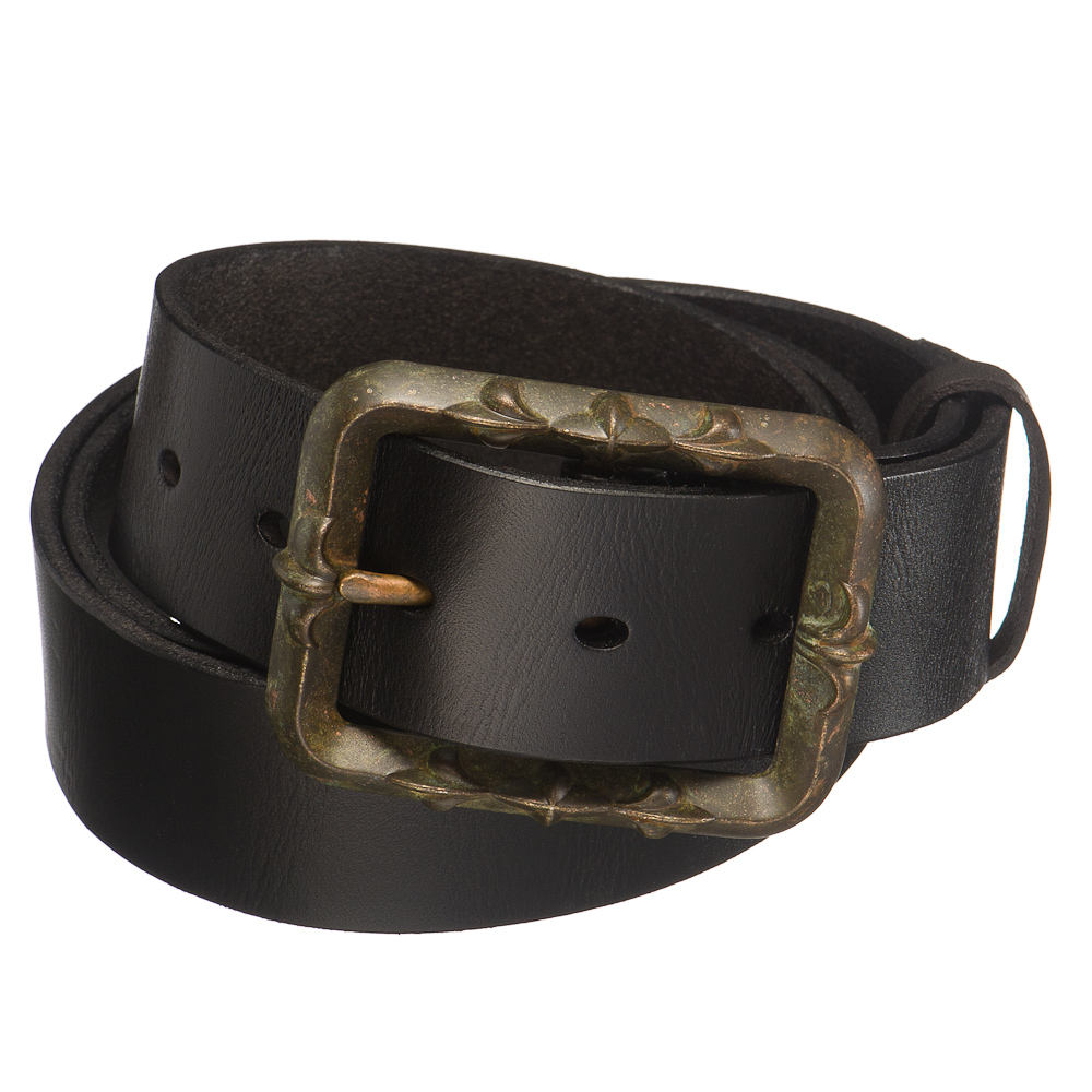 Ремень Dr. Koffer из натуральной кожи черный