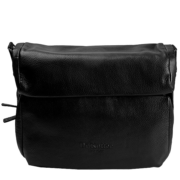 Сумка через плечо Dr.Koffer из натуральной кожи черная