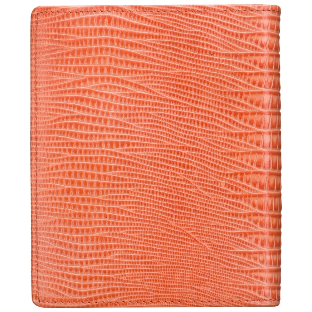 Визитница Dr.Koffer из натуральной кожи оранжевая