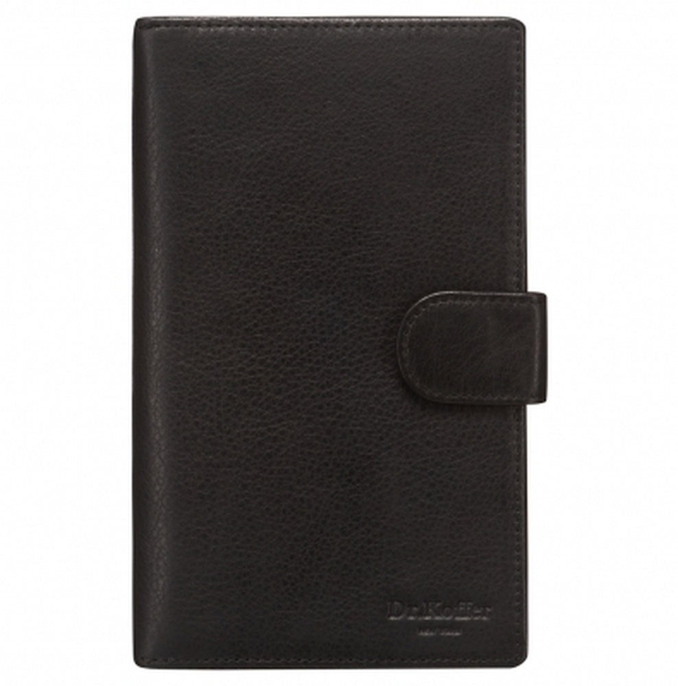Портмоне Dr.Koffer из натуральной кожи черное