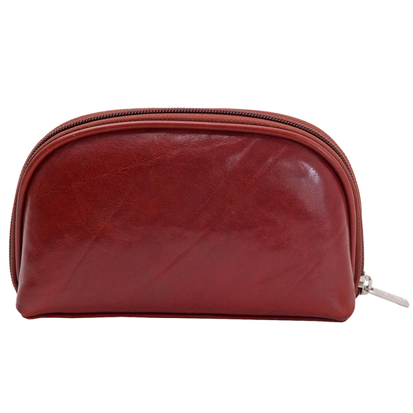 Косметичка Dr.Koffer из натуральной кожи коричневая