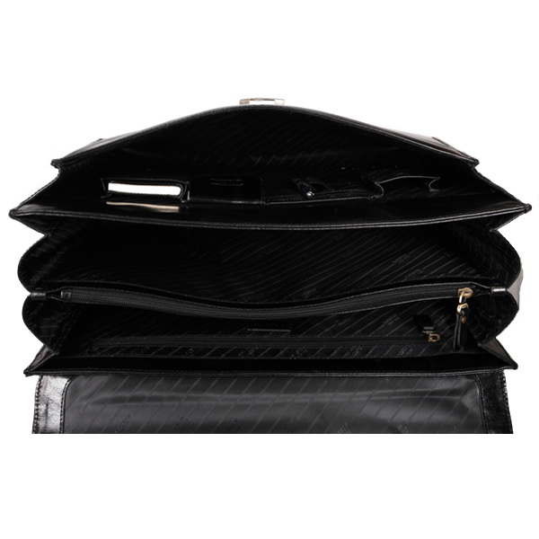 Вместительный портфель с бизнес-блоком и папкой для ноутбука Dr.Koffer P402431-59-04