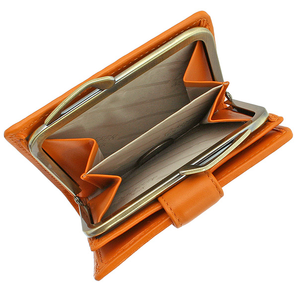Кошелек Dr.Koffer из натуральной кожи оранжевый