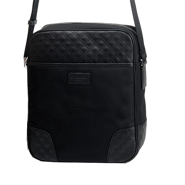Сумка через плечо Dr.Koffer из натуральной кожи черная