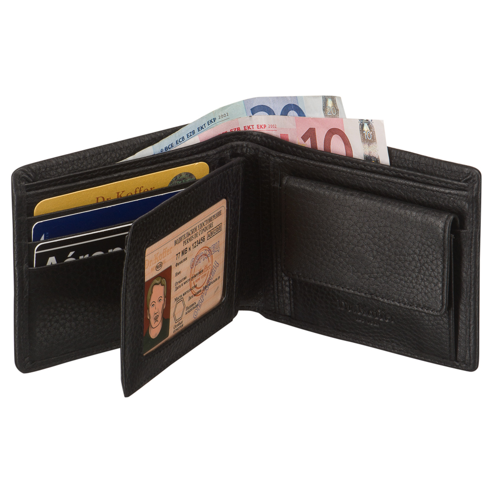 Портмоне Dr.Koffer из натуральной кожи зеленое