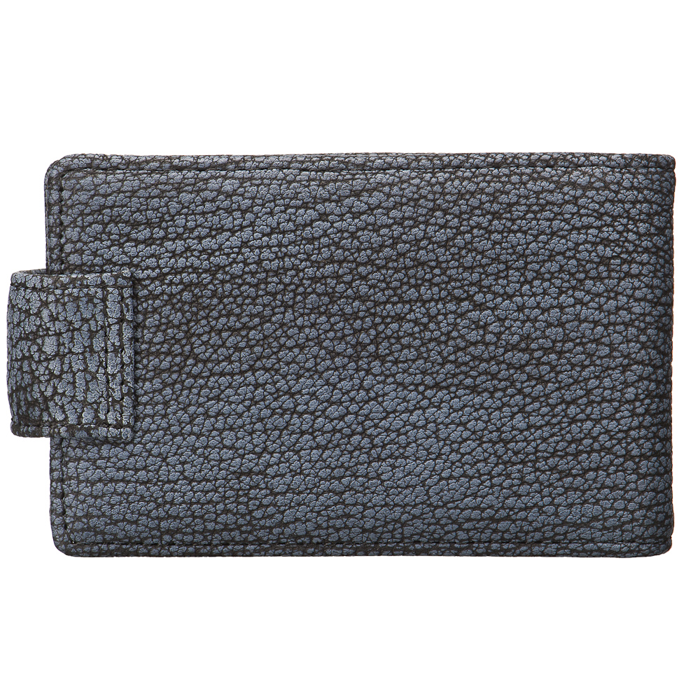 Визитница Dr.Koffer из натуральной кожи черная