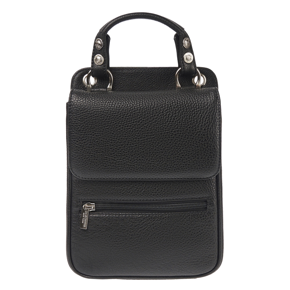 Сумка через плечо Dr.Koffer из натуральной кожи черная