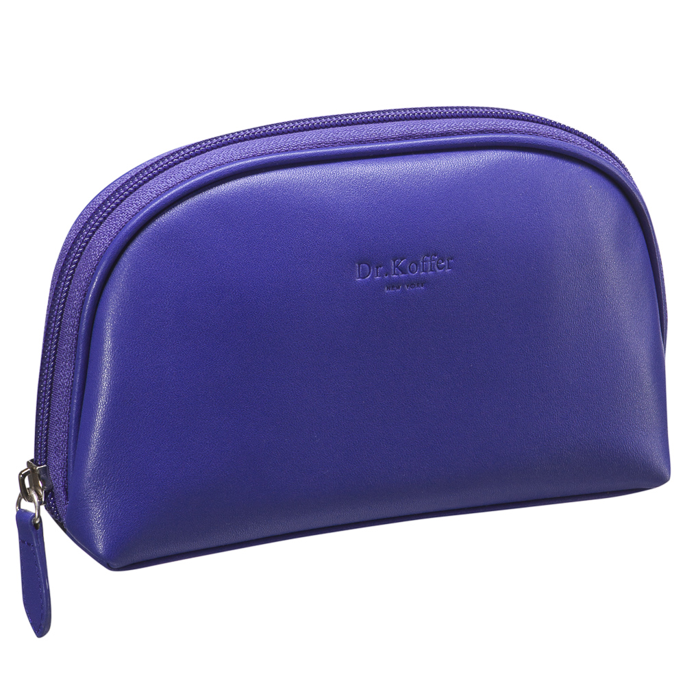 Косметичка Dr.Koffer из натуральной кожи синяя