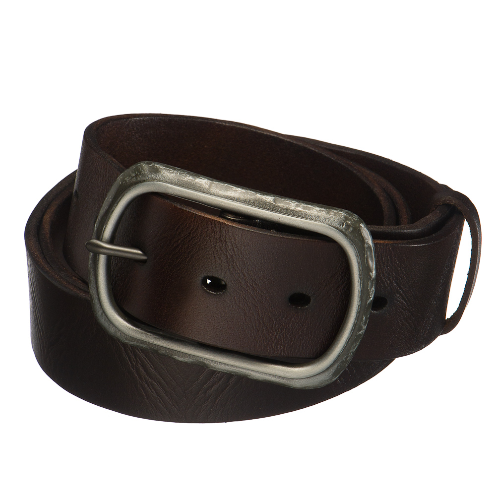 Ремень Dr. Koffer из натуральной кожи коричневый