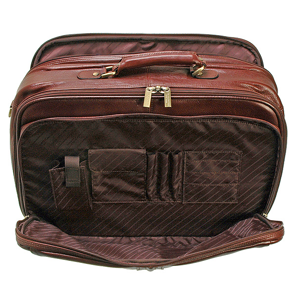 Темно-коричневая дорожная сумка с двумя наружными секциями Dr.Koffer B281081-02-09