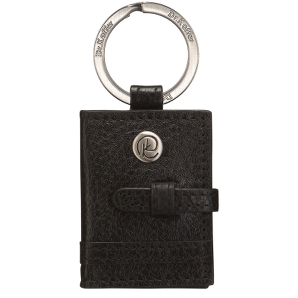 Брелок Dr. Koffer из натуральной кожи черный