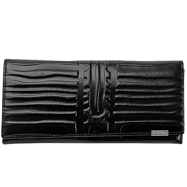Портмоне Dr.Koffer из натуральной кожи черное