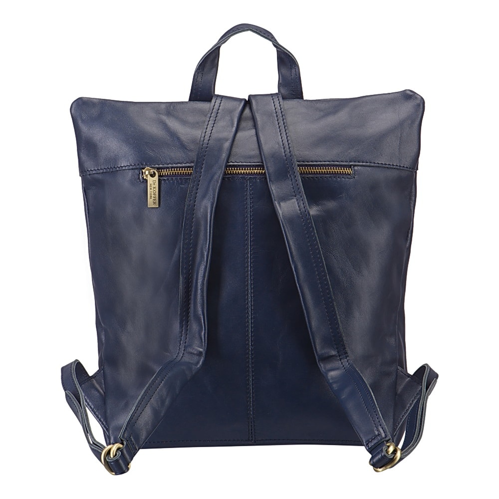 Рюкзак Dr.Koffer из натуральной кожи синий