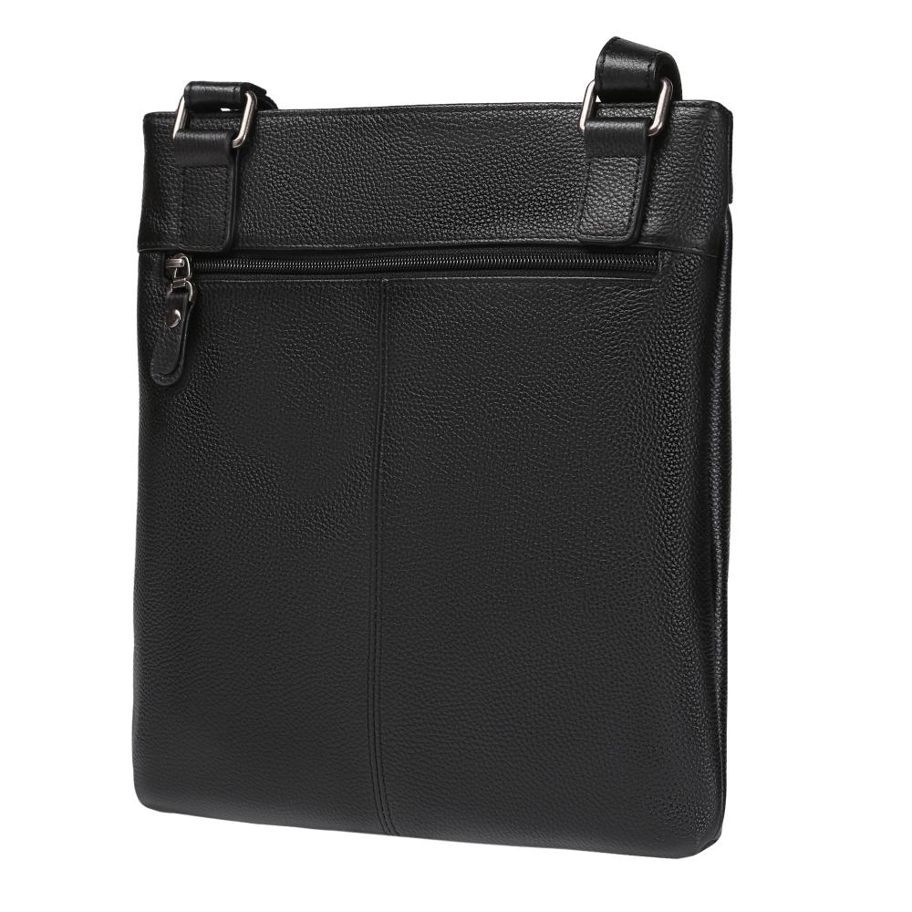 Сумка через плечо Dr.Koffer из натуральной кожи черная