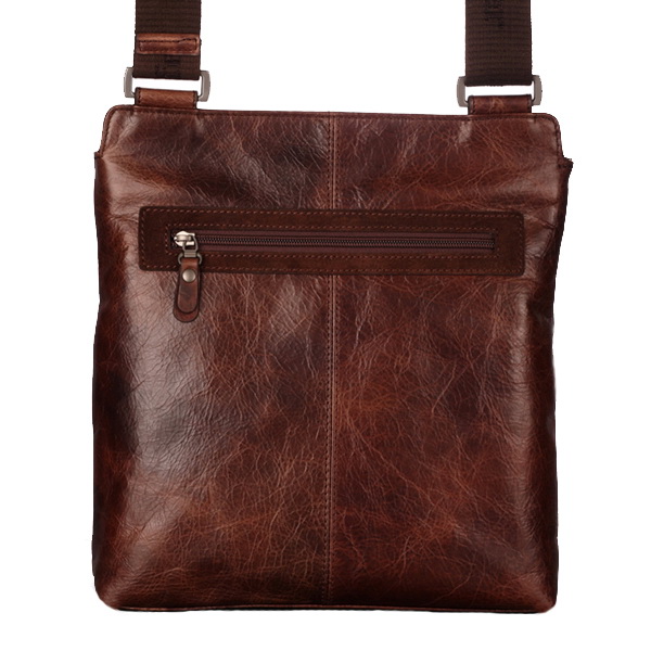 Коричневая сумка-планшет через плечо Dr.Koffer M402444-106-09