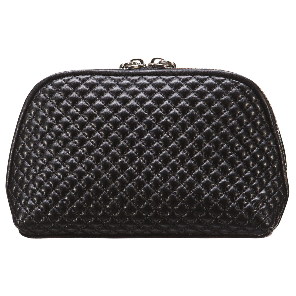 Косметичка Dr.Koffer из натуральной кожи черная