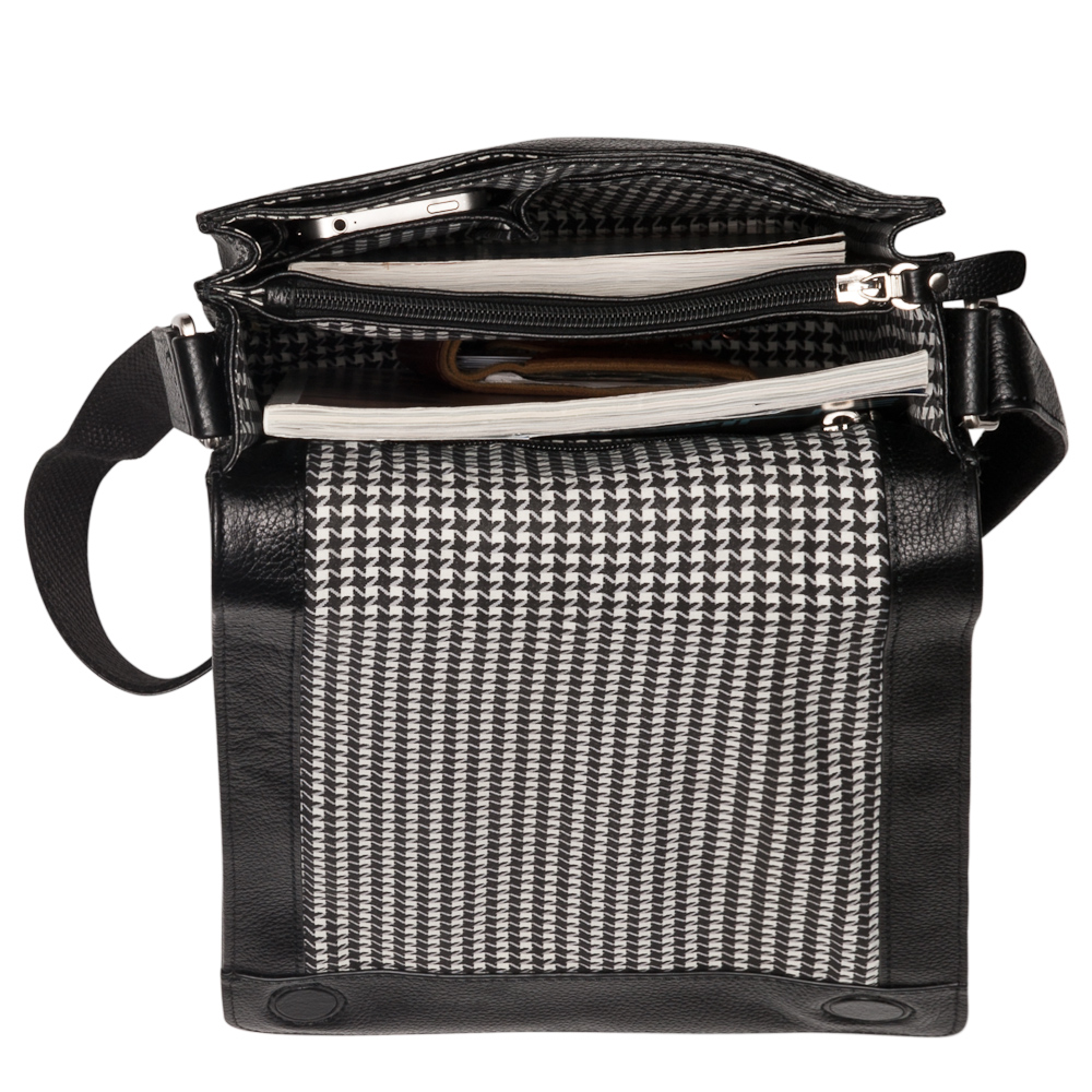 Черная мужская кожаная сумка Dr.Koffer M402287-220-04