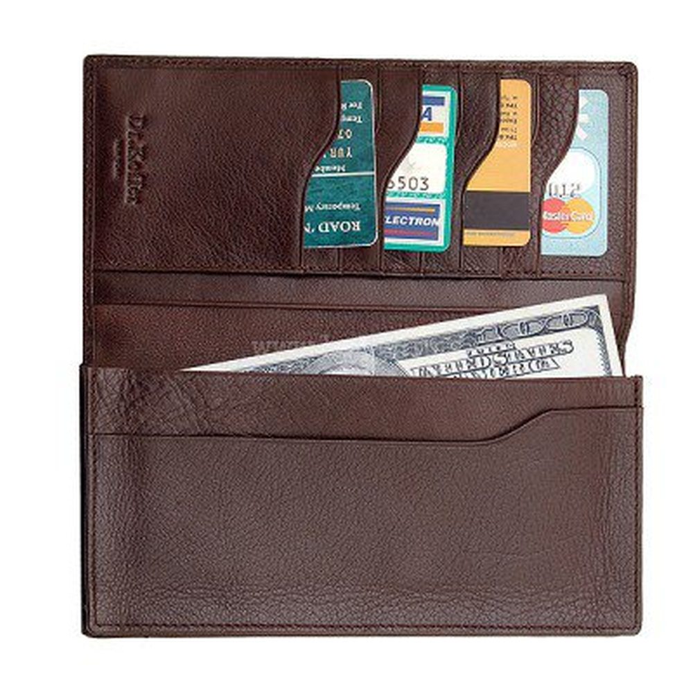 Портмоне Dr.Koffer из натуральной кожи коричневое