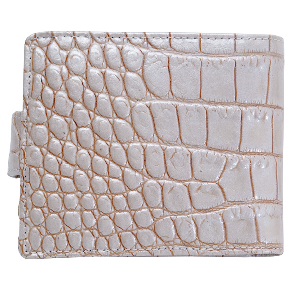 Белое портмоне "Крокодиловая кожа" Dr.Koffer X510117-24-76